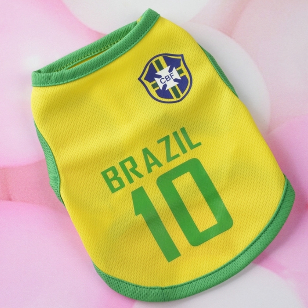 Pet Jersey Yellow No. 10 Brazil NIP‎